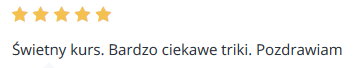 Świetny kurs. Bardzo ciekawe triki. Pozdrawiam